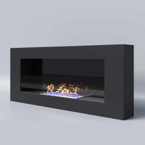 Биокамин "Русский огонь" Лайт 1200N настенный с защитным и декоративным стеклом