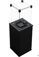 Газовый нагреватель Kratki PATIO/G31/37Mbar/S, сталь, с пультом ДУ