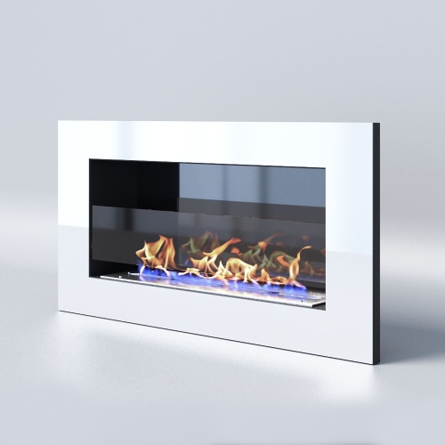 Биокамин "Русский огонь" Хай-тек 800V встраиваемый с защитным и декоративным стеклом