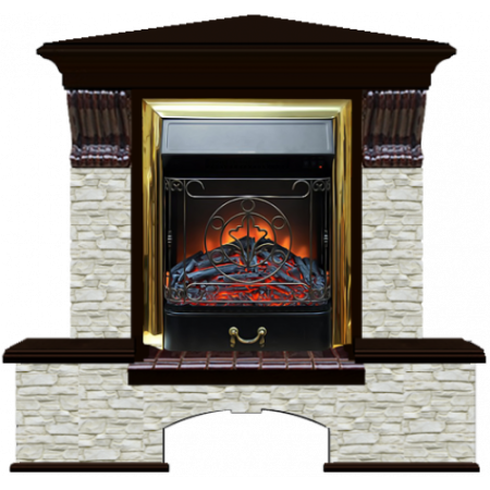 Бостон К Грот однотонный угловой (венге)+Majestic Brass Бостон К Грот однотонный угловой (венге)+Majestic Brass