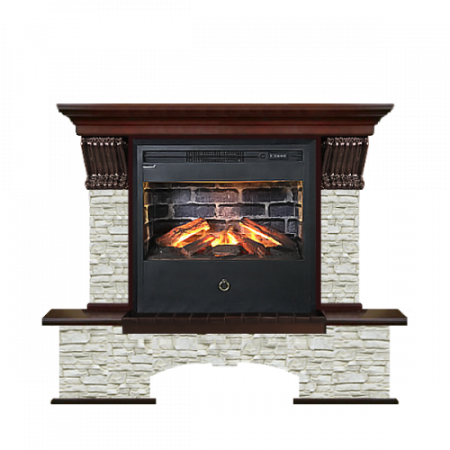 Бостон грот однотонный (красное дерево)+Samba 3D Бостон грот однотонный (красное дерево)+Samba 3D