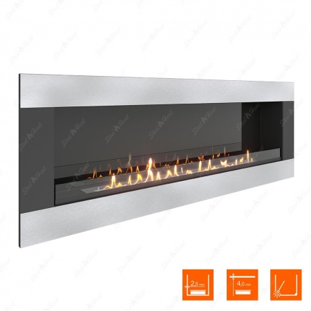 Биокамин SteelHeat GRAND-H 1800 стекло + стемалит по цене 87 400 руб.