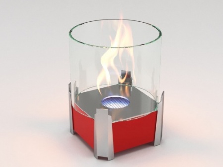 Настольный биокамин Lux Fire "Рондо" S Красный по цене 12 760 руб.