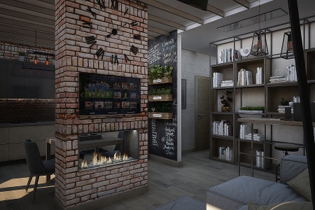 Встроенный биокамин Lux Fire Сквозной 730 S по цене 48 400 руб.