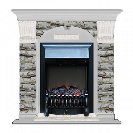 Арочный Алтай (беленый дуб)+Fobos Black