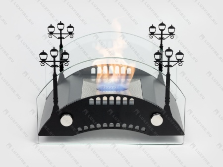 Настольный биокамин Lux Fire "Пушкинский мост" S (черный) по цене 14 641 руб.